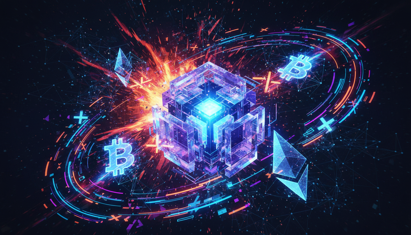 ภาพคอมพิวเตอร์ควอนตัมที่อาจโจมตี Bitcoin และ Ethereum แสดงถึงความเสี่ยงด้านความปลอดภัยในบล็อกเชน