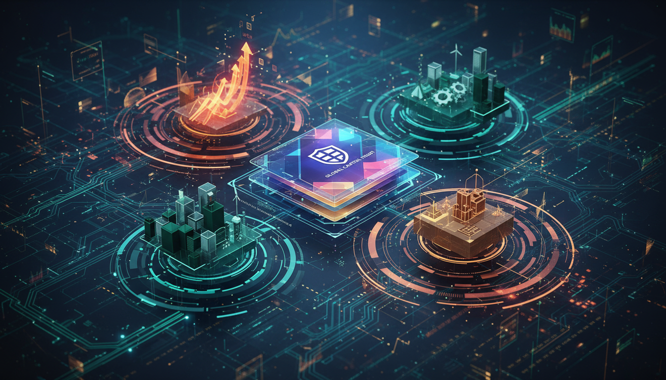 ภาพหุ้นกู้โทเค็นผลตอบแทนสูงของ OpenEden บนอินเทอร์เฟซบล็อกเชน แสดงการเชื่อมโยงระหว่างสินทรัพย์โลกจริงและการเงินดิจิทัล