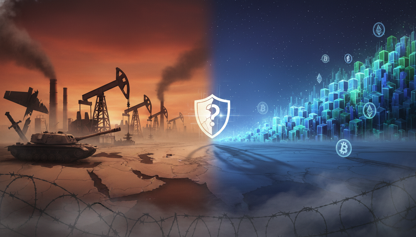 นักลงทุนคริปโตกำลังชะลอการลงทุนจากความเสี่ยงวิกฤตน้ำมันและความขัดแย้งอิหร่าน