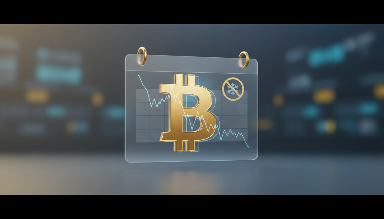 ภาพประกอบตลาด Bitcoin ที่หยุดชะงักในช่วงวันหยุด Good Friday สื่อถึงความเสี่ยงที่อาจเกิดขึ้น