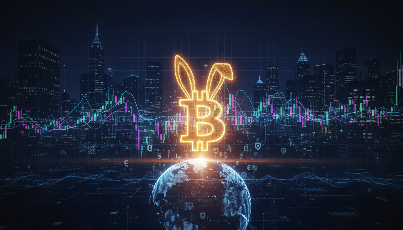 รูปภาพ Bitcoin วันหยุดอีสเตอร์ สื่อถึงตลาดคริปโตที่เปิดตลอดเวลาเมื่อตลาดการเงินดั้งเดิมปิด