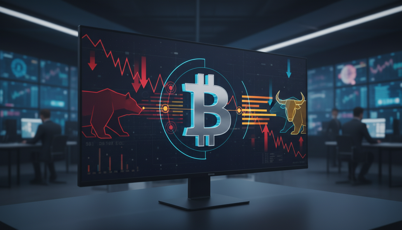 กราฟ Bitcoin Bull Score แสดงการเคลื่อนที่จากเขตหมีสู่โซนเป็นกลาง สะท้อนแนวโน้ม Bitcoin และตลาดคริปโต