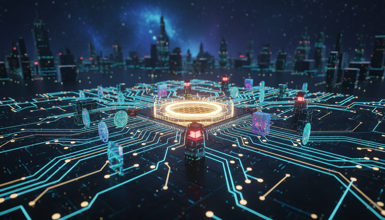 ภาพระบบ Circuit Breaker บนแผงวงจรดิจิทัลในโลก DeFi ของ Flying Tulip