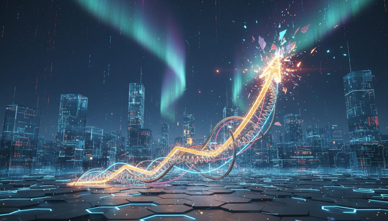 กราฟราคา Bitcoin ที่พุ่งขึ้นพร้อมสัญลักษณ์ความเสี่ยง Liquidation ของสถานะ Short และตัวเลข 80K ดอลลาร์