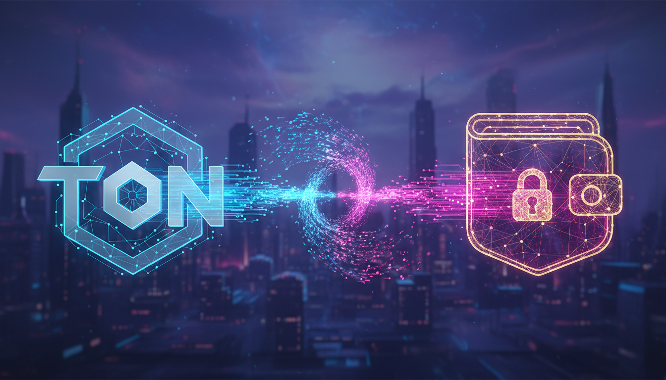 ภาพแสดงการเชื่อมต่อข้ามเครือข่าย (Cross-chain) ระหว่าง Changelly, Tonkeeper และบล็อกเชน TON