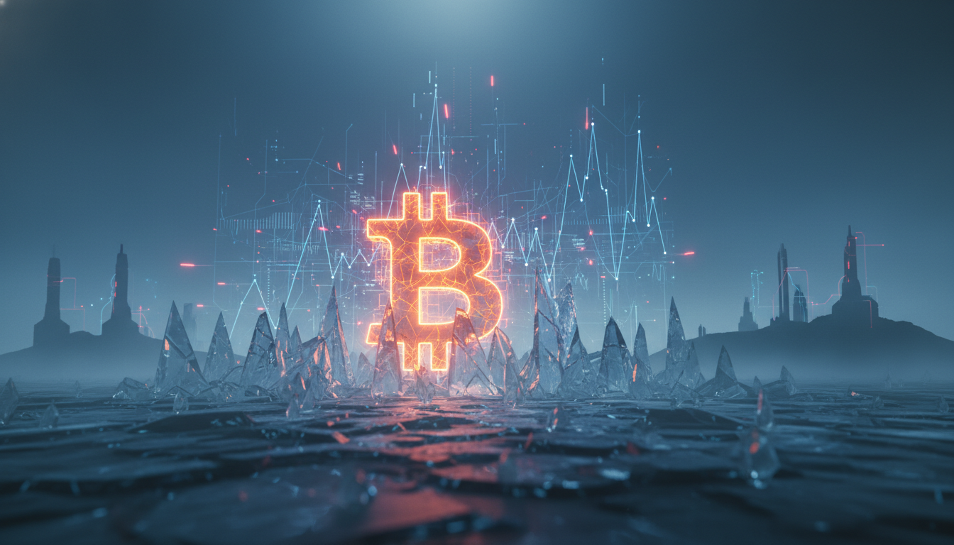 กราฟ Bitcoin futures แสดงความระมัดระวังของนักลงทุนและผลกระทบจากนโยบายดอกเบี้ยของเฟด