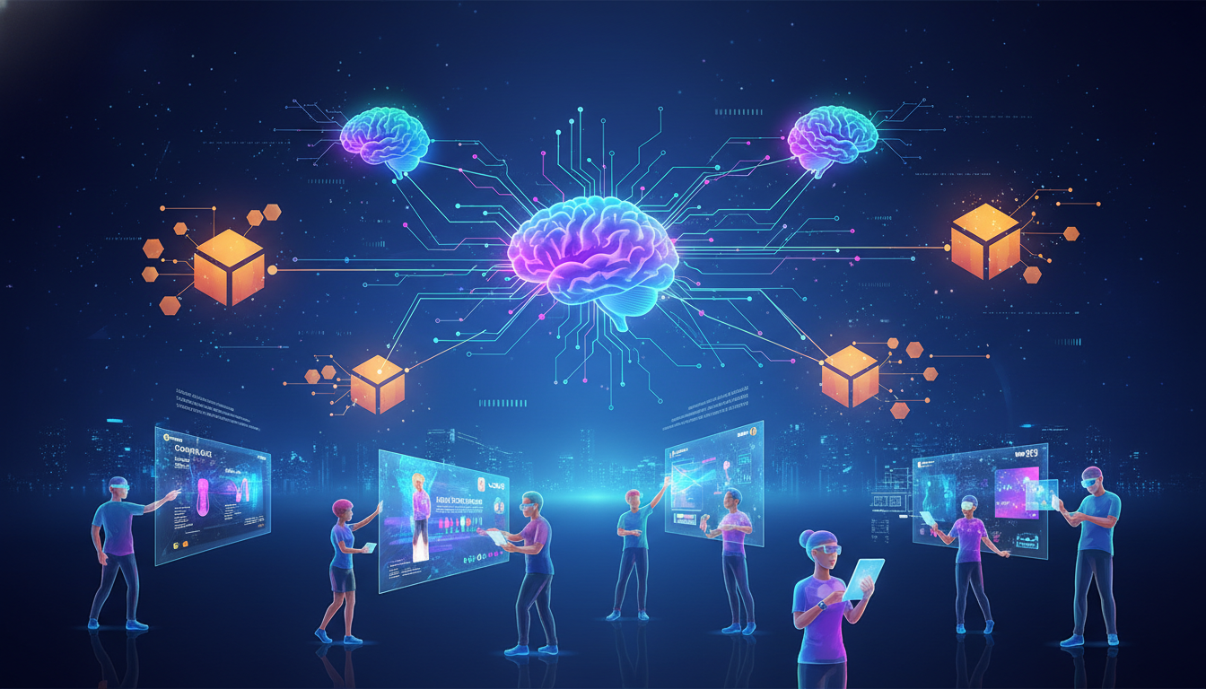 ภาพแนวคิดเครือข่ายโฆษณา Gency AI ผสานพลัง AI และ Blockchain ที่ปลอดภัยและกระจายอำนาจ