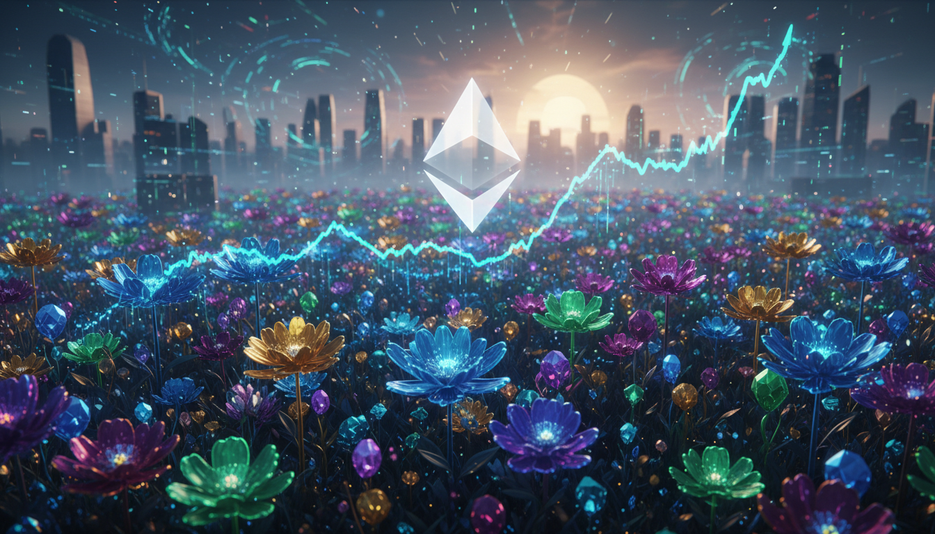 ภาพประกอบ 'คริปโตสปริง' แสดงการเติบโตของตลาด Ethereum และสกุลเงินดิจิทัล