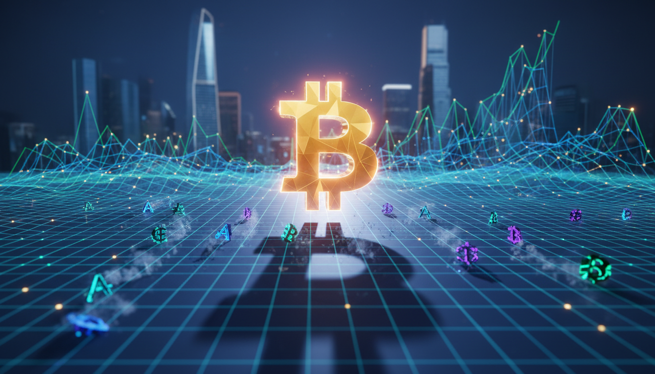 กราฟแสดงการครองตลาด Bitcoin ที่พุ่งขึ้นเหนือ 61% และผลกระทบต่อ Altcoin