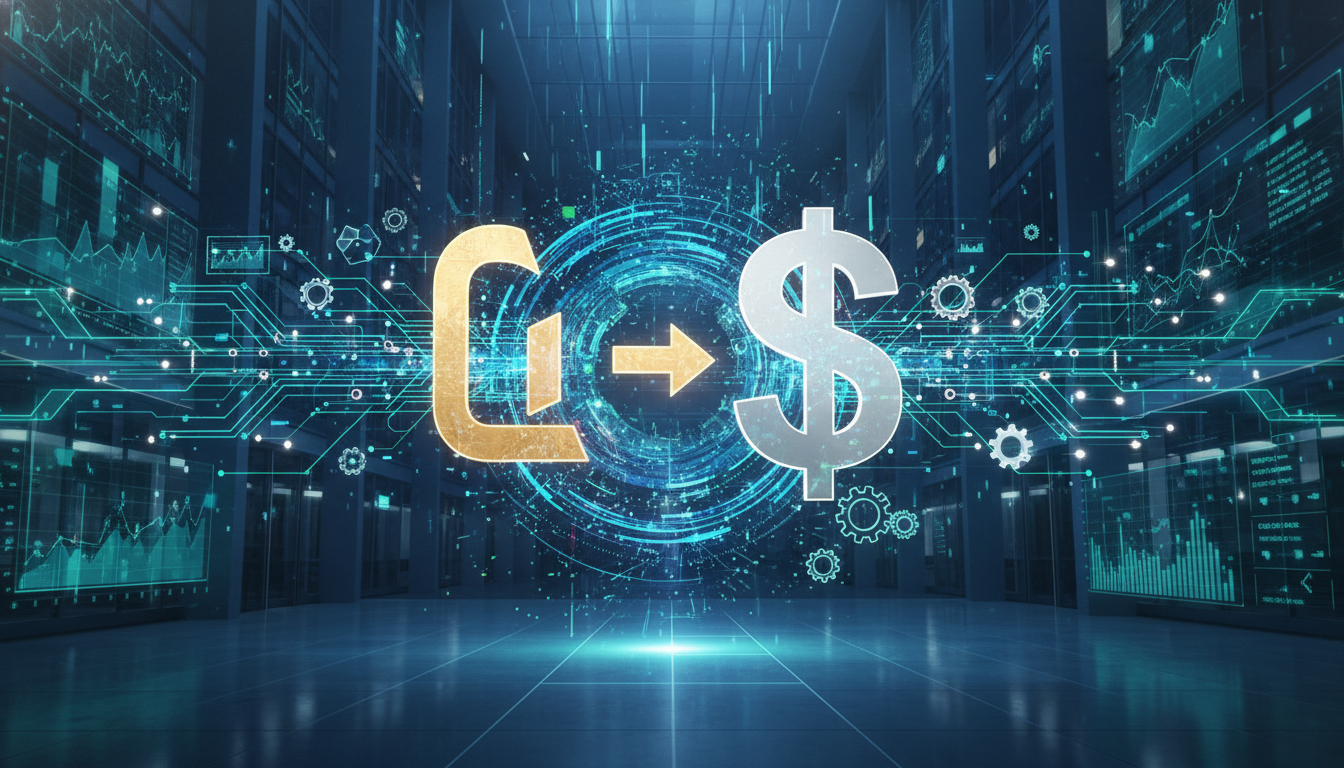 ภาพแสดงการแปลง Stablecoin ระหว่าง AED และ USD ภายใต้ระบบการชำระเงินสถาบันของ UAE