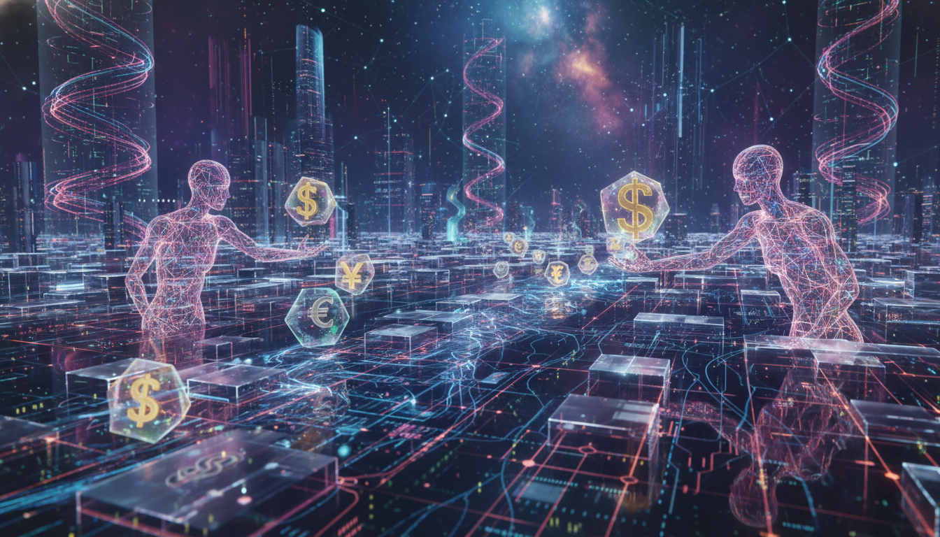 ภาพแนวคิด Stablecoin AI ของ Exodus บน Solana สำหรับ AI Agent
