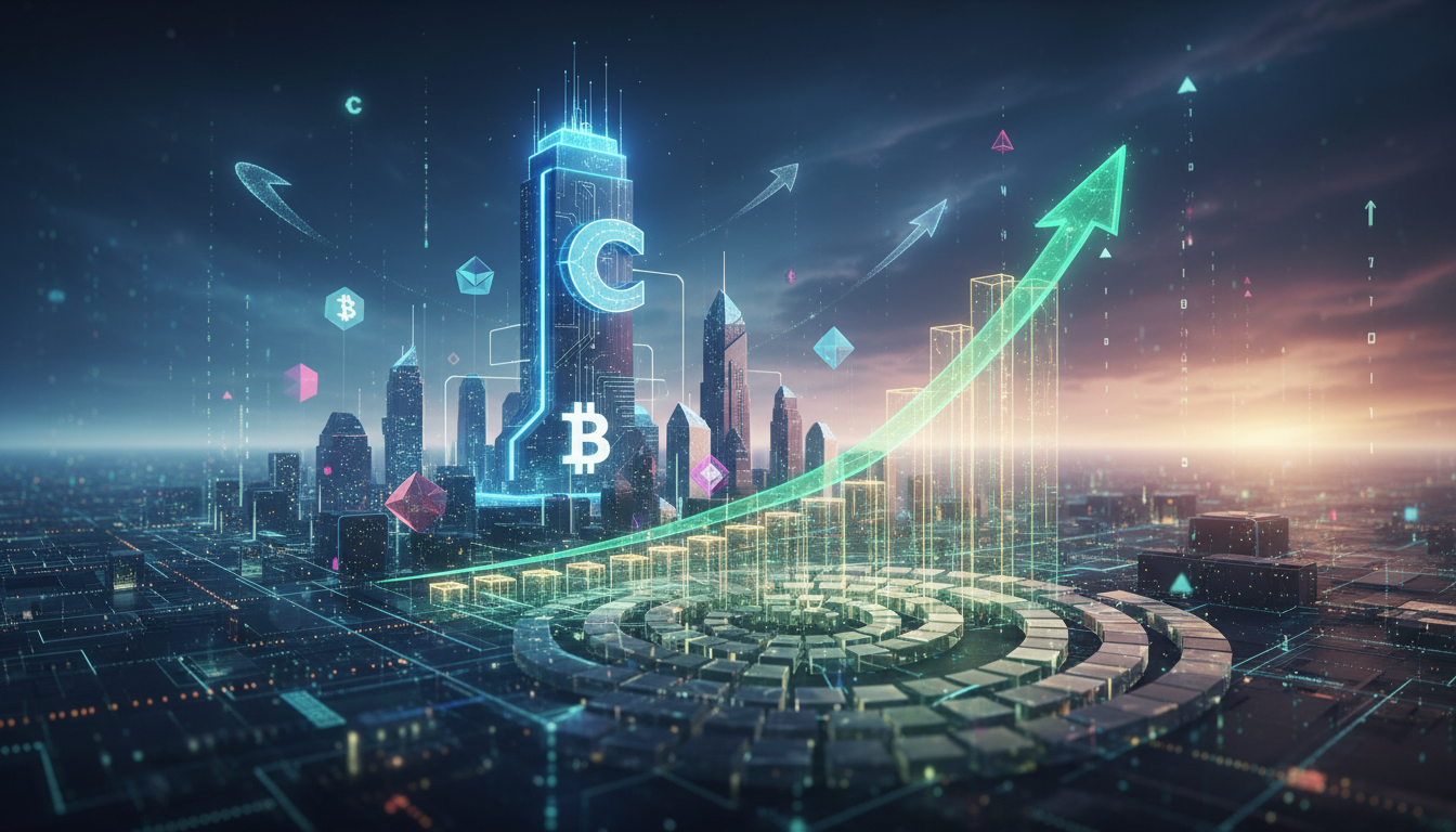 กราฟราคา Coinbase ฟื้นตัวพร้อม Bitcoin และ Altcoins ทะยานในตลาดคริปโต