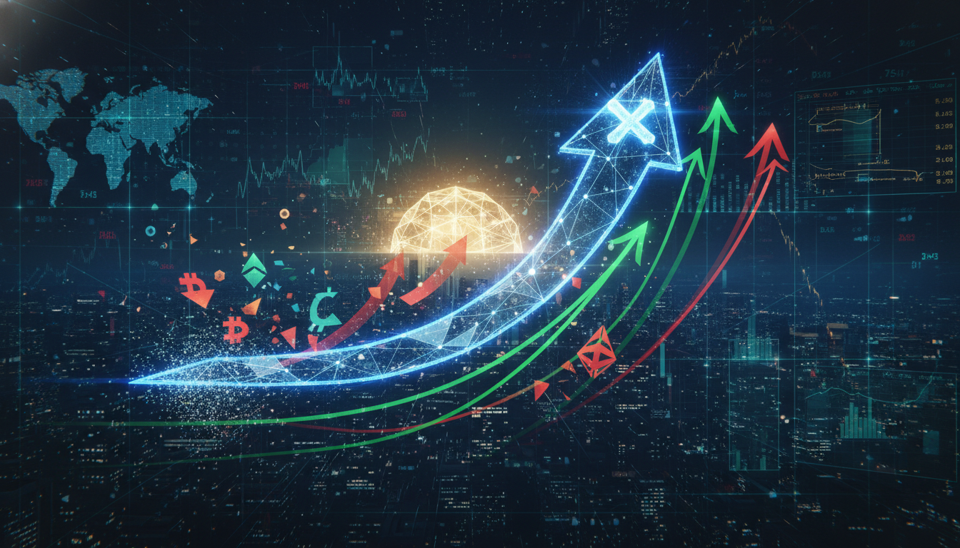 กราฟราคา XRP พุ่งขึ้น แสดงแนวโน้มขาขึ้นและประสิทธิภาพที่เหนือกว่า Bitcoin และ Ethereum