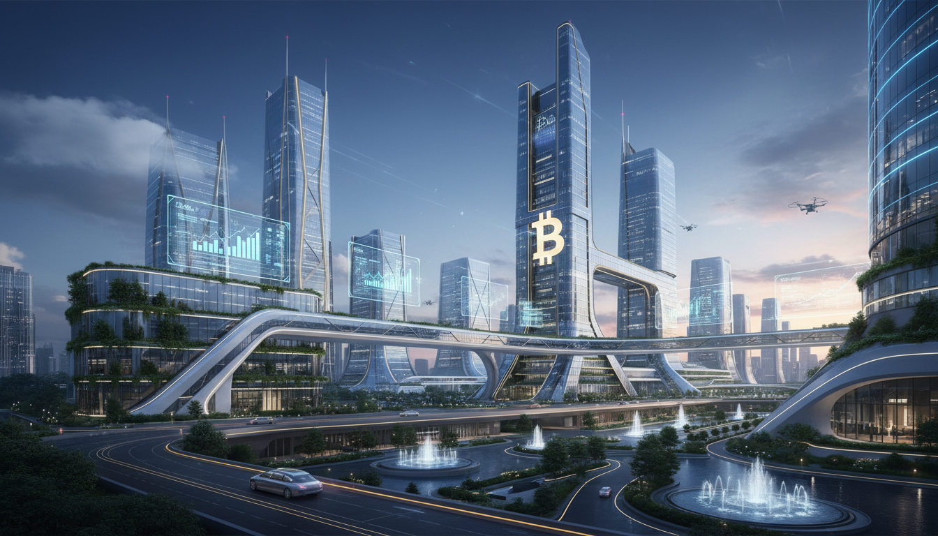 โลโก้ Capital B และสัญลักษณ์ Bitcoin แสดงถึงการระดมทุนและการลงทุนใน Bitcoin